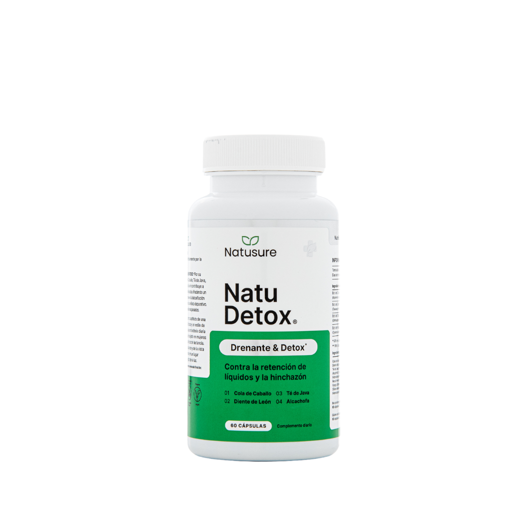 NatuDetox - Vitaminas Detox para hinchazón y retención de líquidos