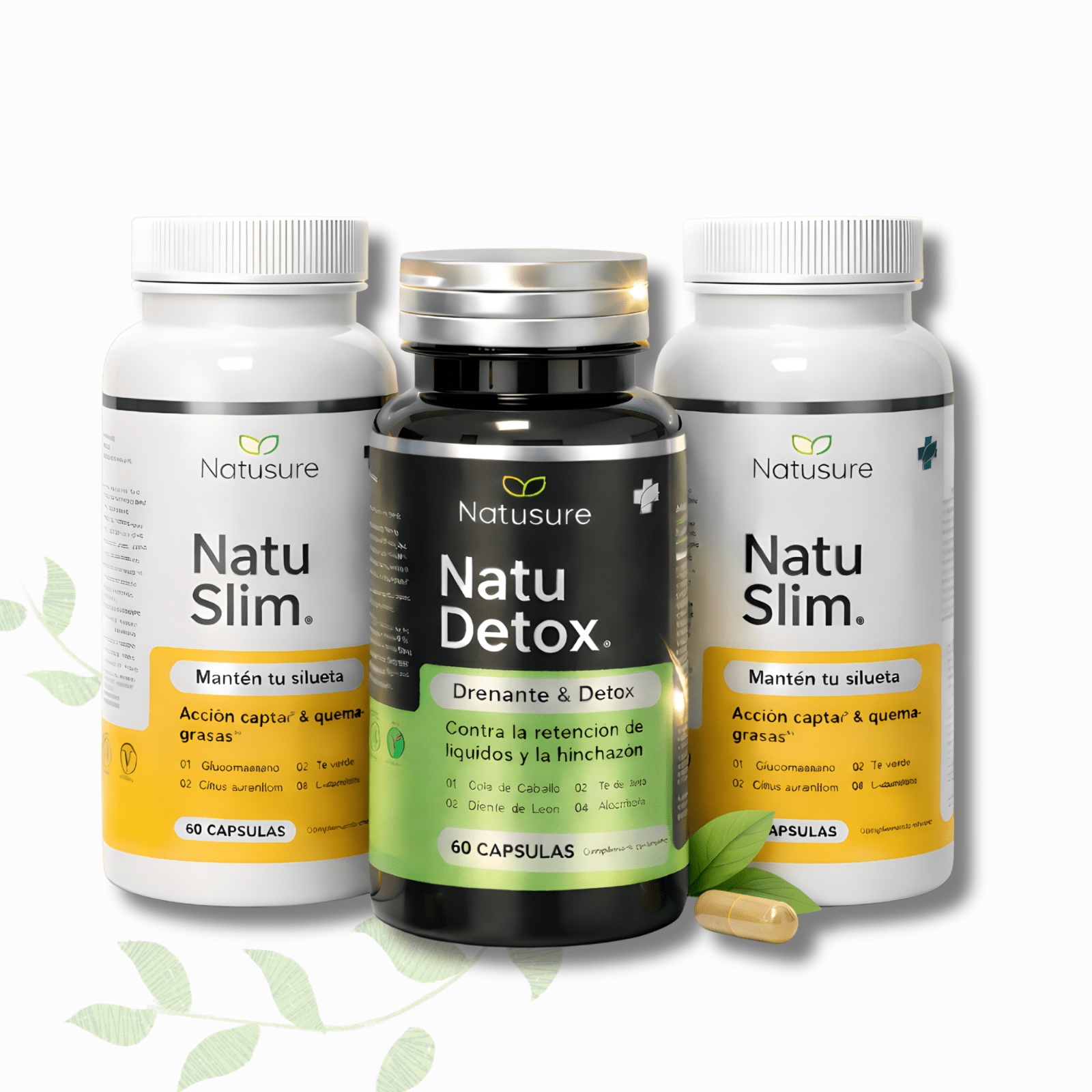 Pack Doble Acción: Adelgazante & Detox Natural – 2 Meses - Natusure