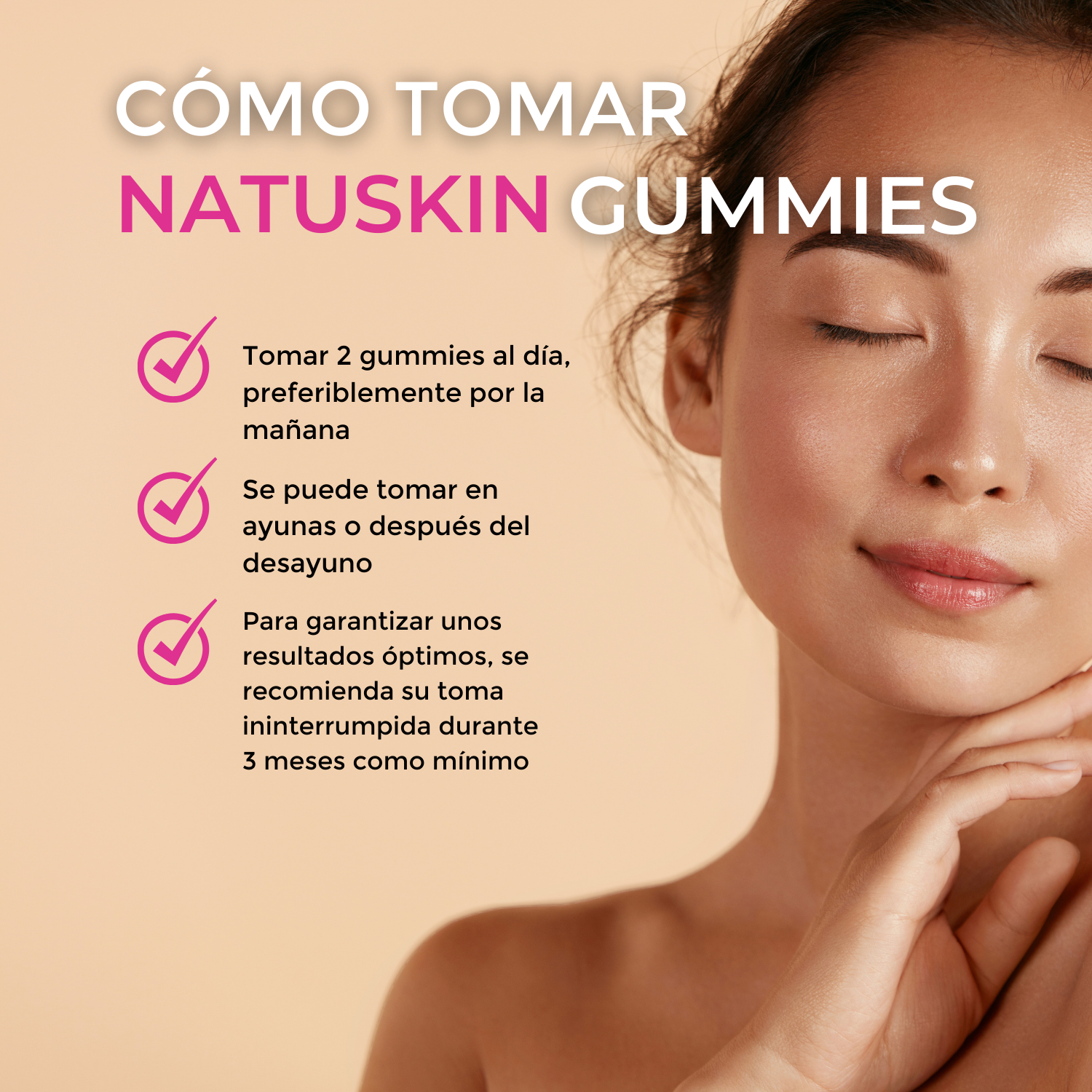Pack 3 NatuSkin Gummies – With Collagen for sublime skin- 3 months
