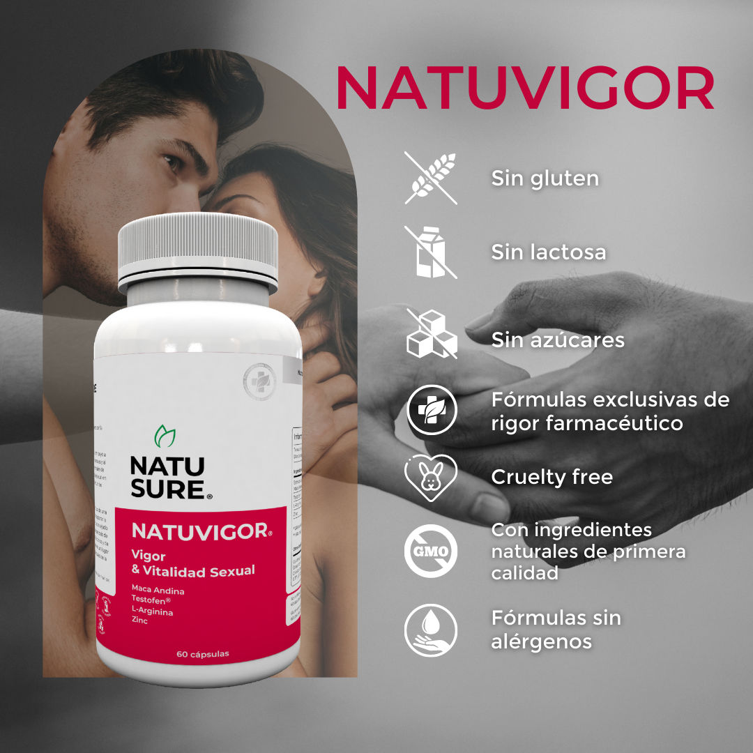 Pack 3 NatuVigor - Promotes vitality and desire - 6 months