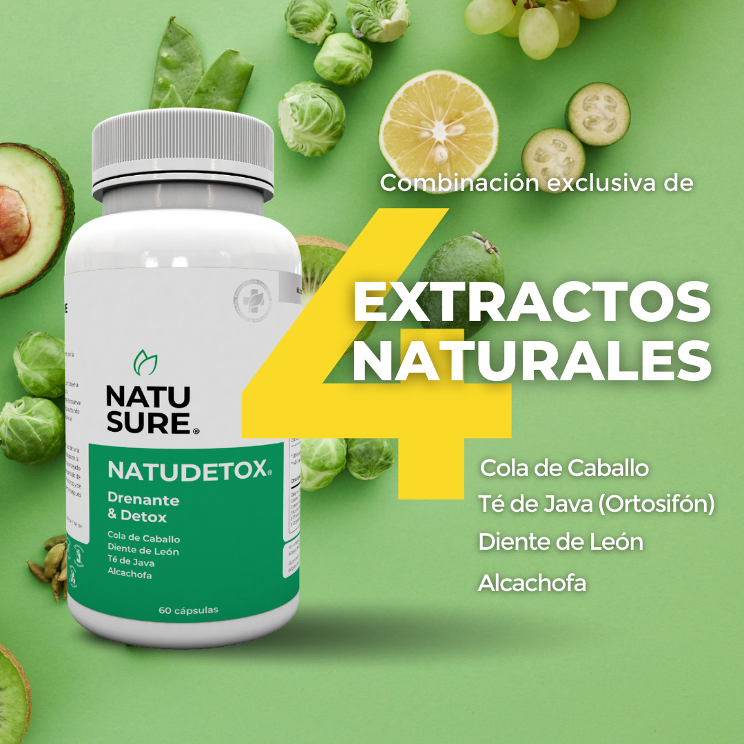 NatuDetox - Contra la retención de líquidos y la hinchazón - 2 meses