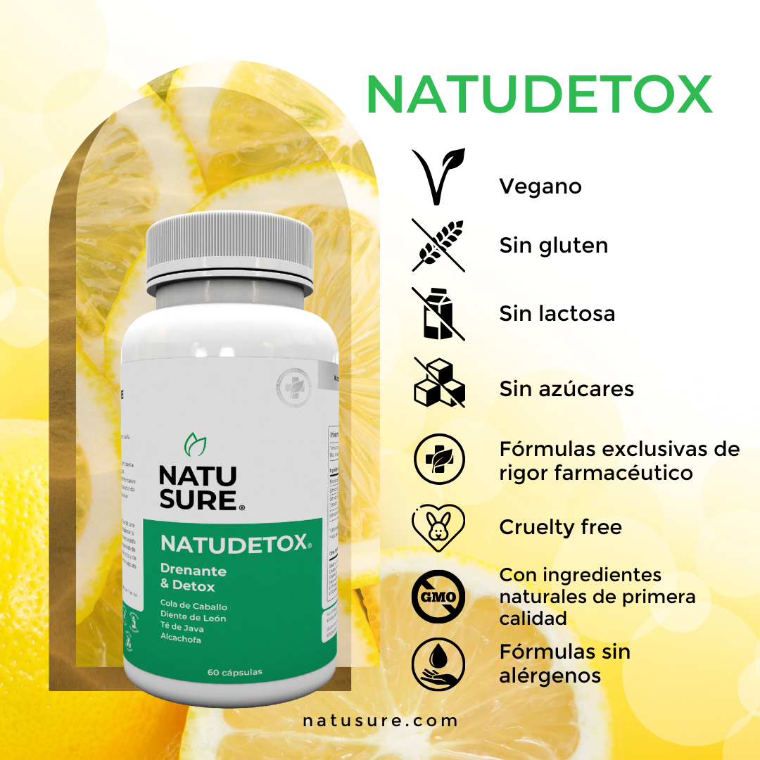 NatuDetox - Contra la retención de líquidos y la hinchazón - 2 meses