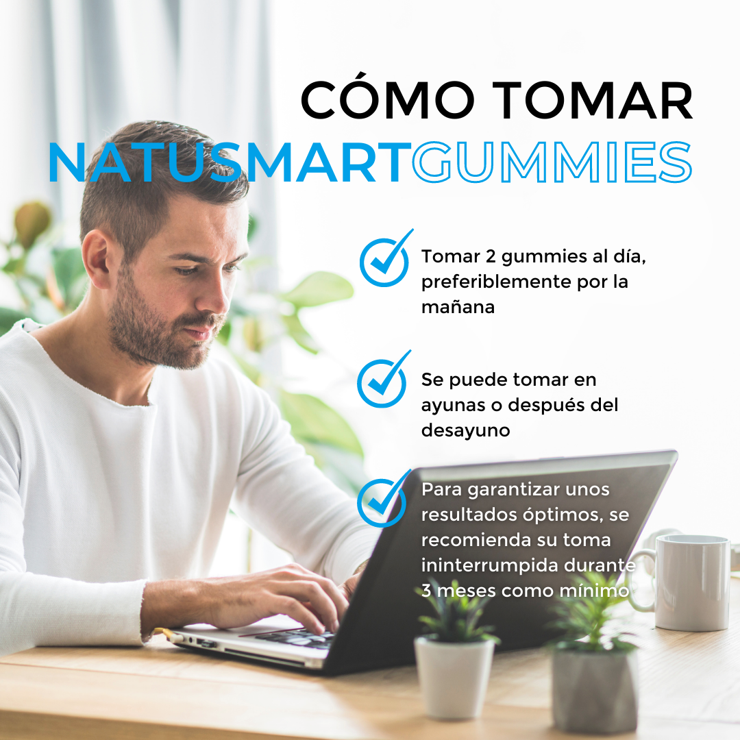 NatuSmart Gummies - Rendimiento intelectual y concentración - 1 mes