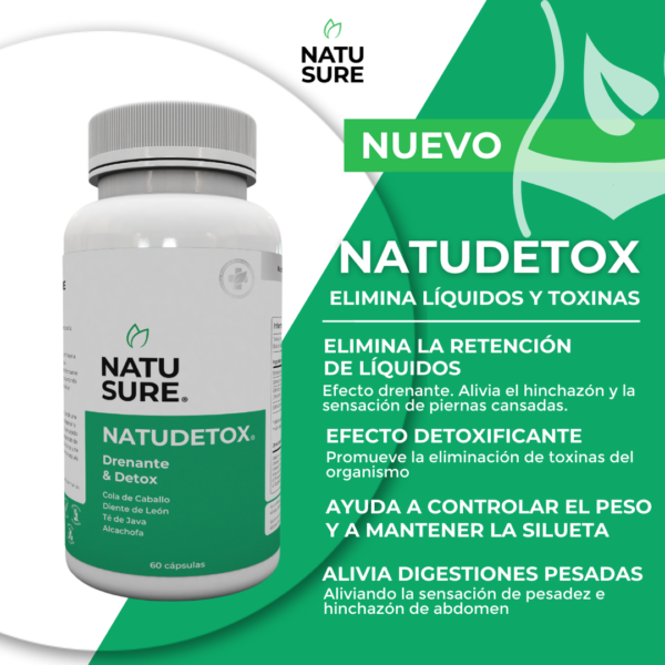 NatuDetox - Contra la retención de líquidos y la hinchazón - 2 meses